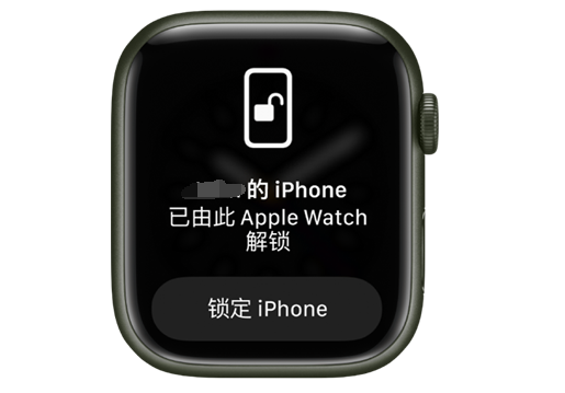 汉源苹果手机维修分享用 AppleWatch 解锁配备面容 ID 的 iPhone方法 